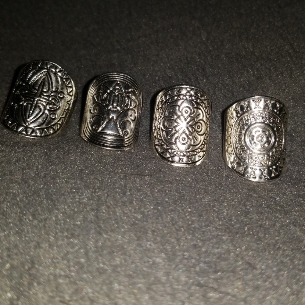 Boho ring set